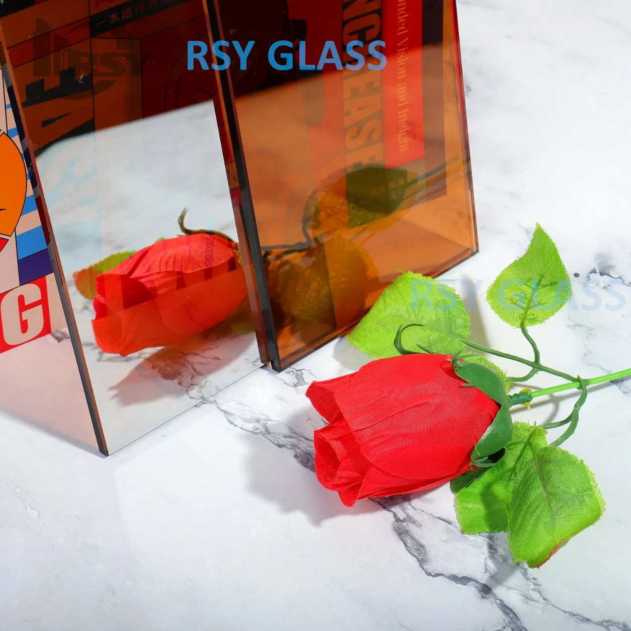 Reflective Glass with Different Colors Bronze/Black/Blue/Green Color