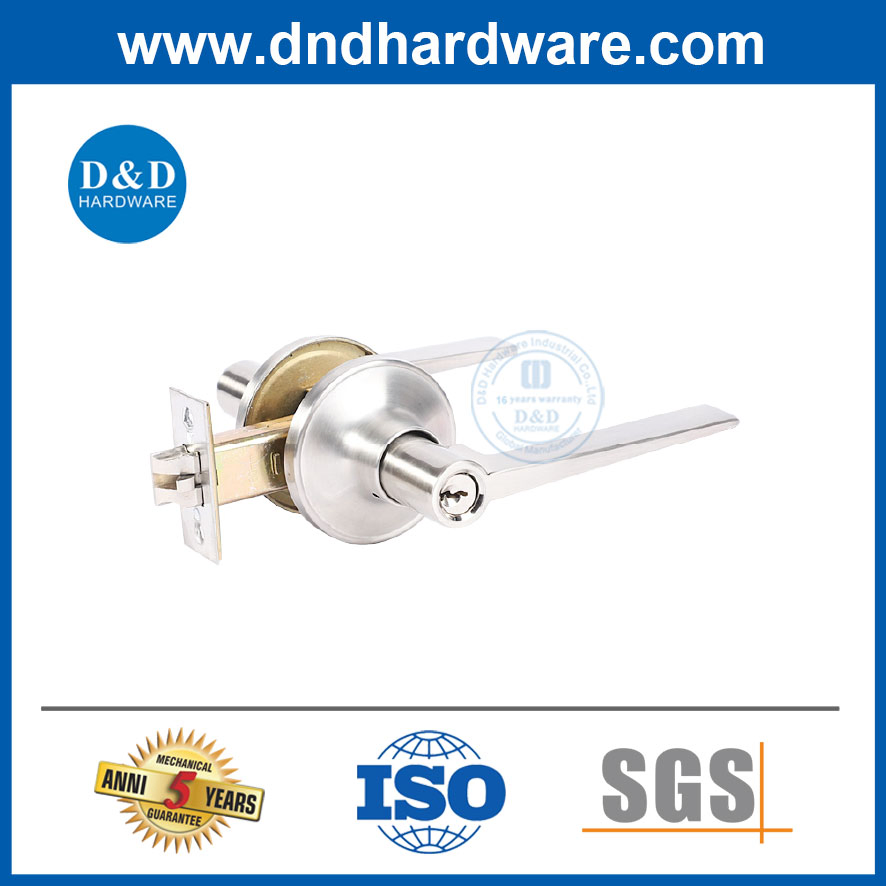 Construction Hardware Stainless Steel Security Lock Commercial Tubular Door Lever Handle Lockset