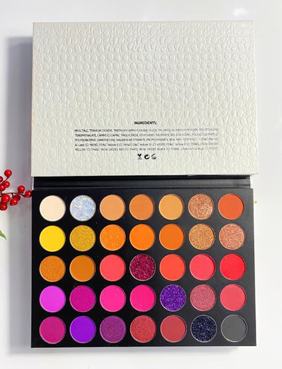 35 Color Pressed Glitters Eyeshadow Diamond Rainbow Cosmetic Eye Shadow Palette