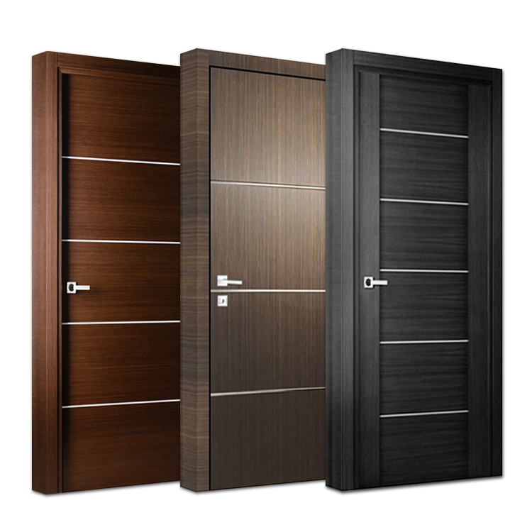 Factory Wholesale Price Modern Home Hotel Interior Room Door Composite Solid Wooden Door