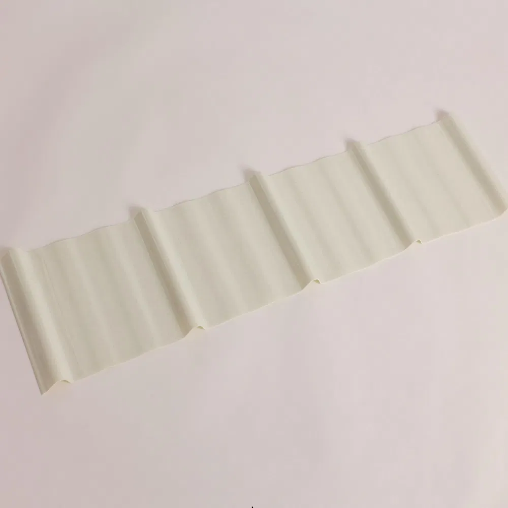 FRP White Opaque Corrugated Roofing and Cladding Sheet