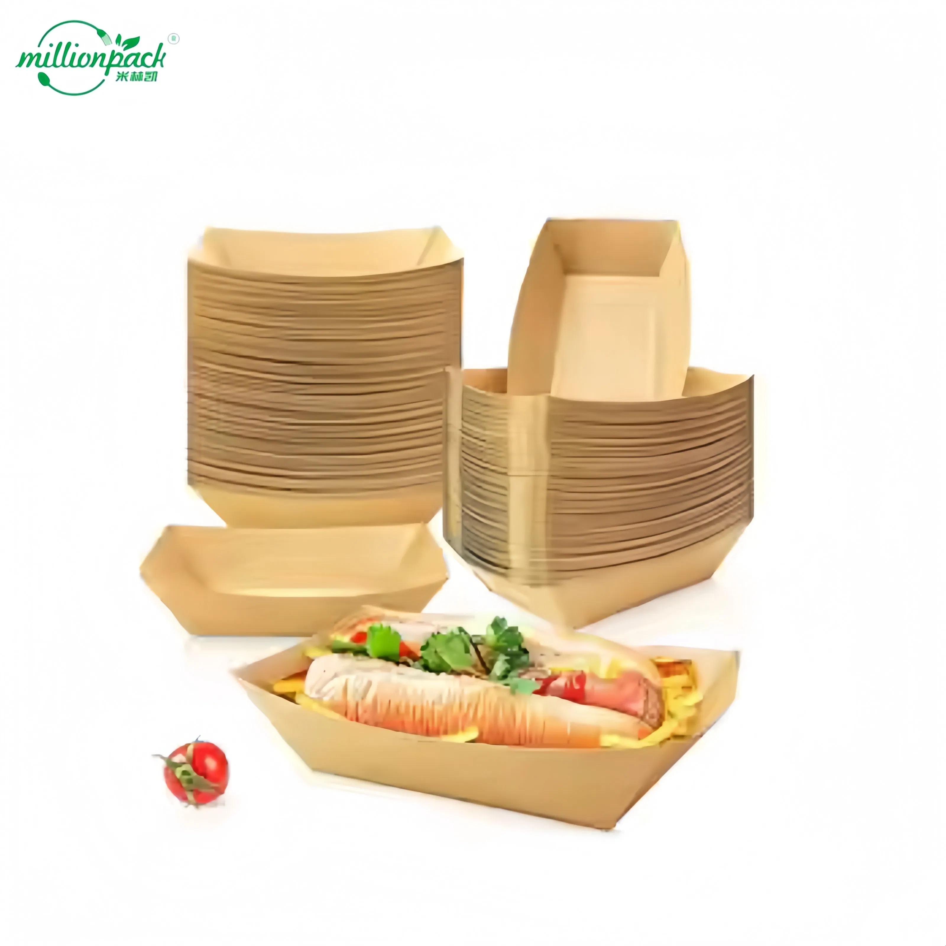 Kraft Paper Snack Tray Stock Size Made From Eco Conscious Material
