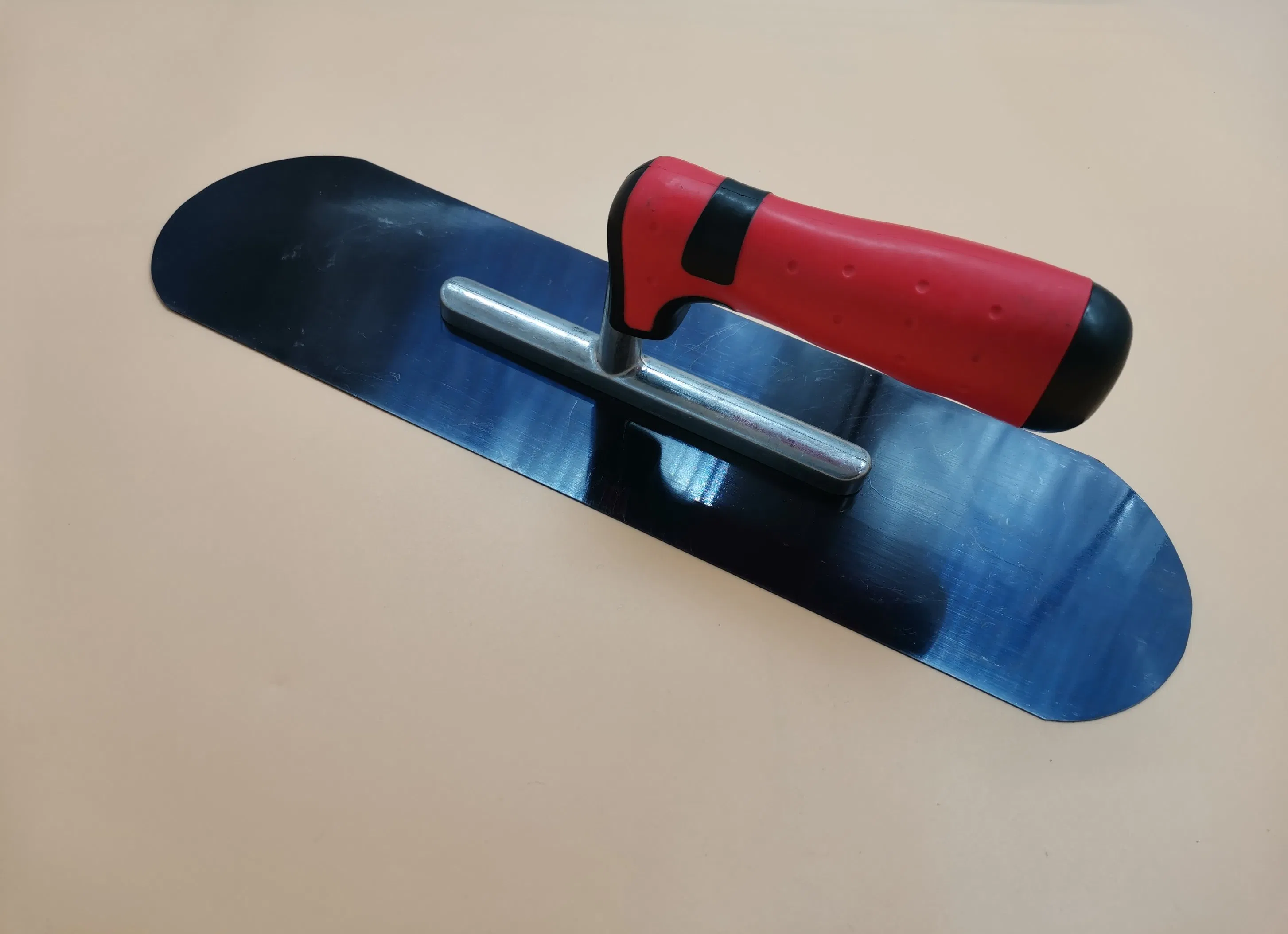 Mirror Finish TPR Handle Carbon Steel Trowel 350X100mm