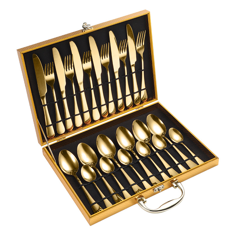 24-Piece Stainless Steel Cutlery Set, Knife, Fork and Spoon