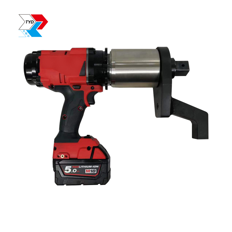 High-Speed Rechargeable Milwauke Lithium Battery Powered Electric Torque Wrench Power Tools Impact Cordless Torque Gun with Digital Display