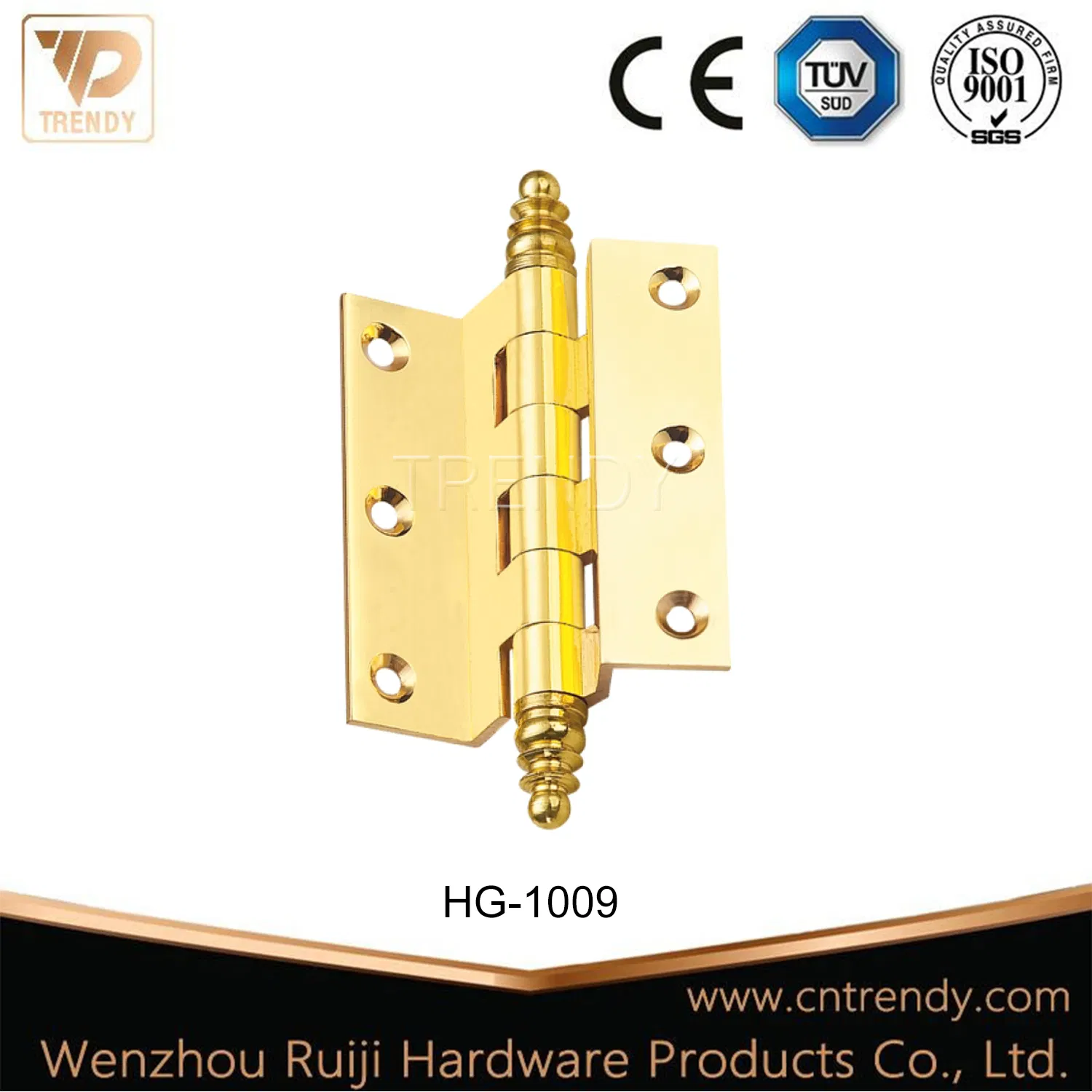 High Quality Ball Bearing Brass Hinge for Wooden Doors Window Furniture Hinge (HG-1012)
