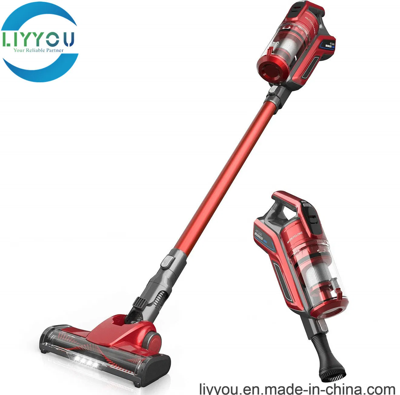 Cord-Free Hand Held Speed Control Vacuum Cleaner with Brushless Motor