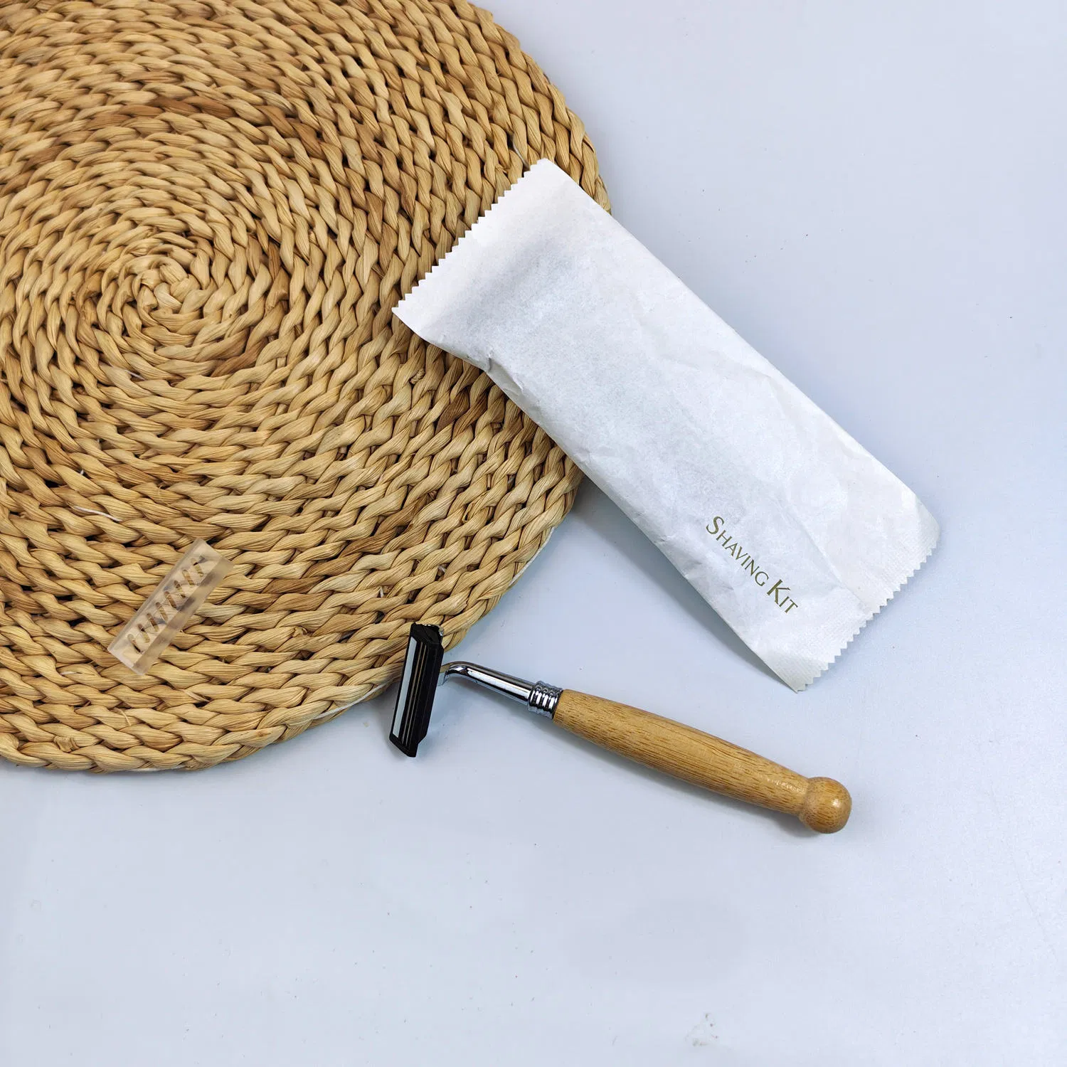 Eco-Friendly Biodegradable Bamboo Double-Blade Stainless Steel Shaver Razor