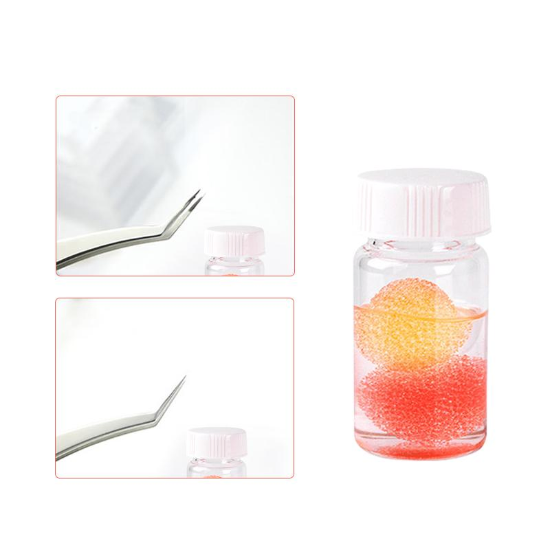 Starspeed Wholesale Custom Logo Eyelash Extension Tweezer Cleanser Liquid Makeup Tools Sponge Cleaner Glue Remover Ball