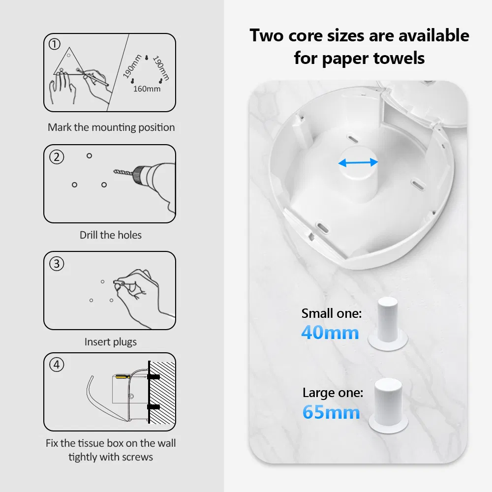 Настенный держатель для бумажных полотенец и туалетной бумаги