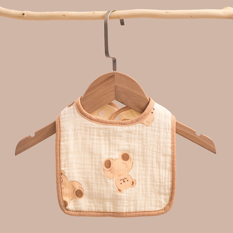 New Water-Absorbent Anti-Dirty Anti-Spit Baby U-Type Cotton Gauze Dental Bibs