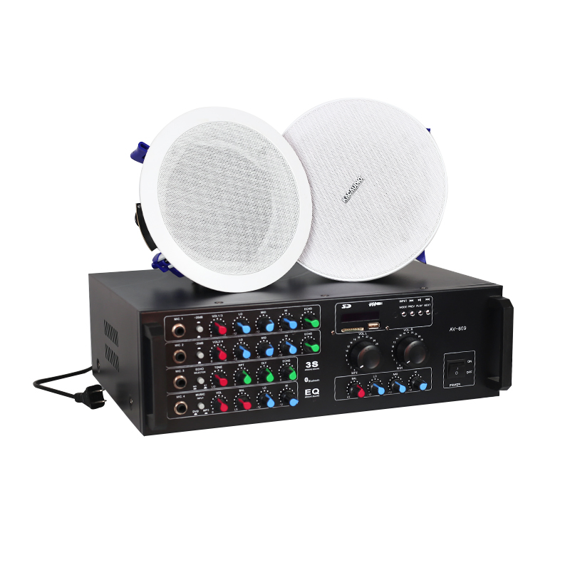 Sample Provided Stereo Karaoke Amplifier with LED Light