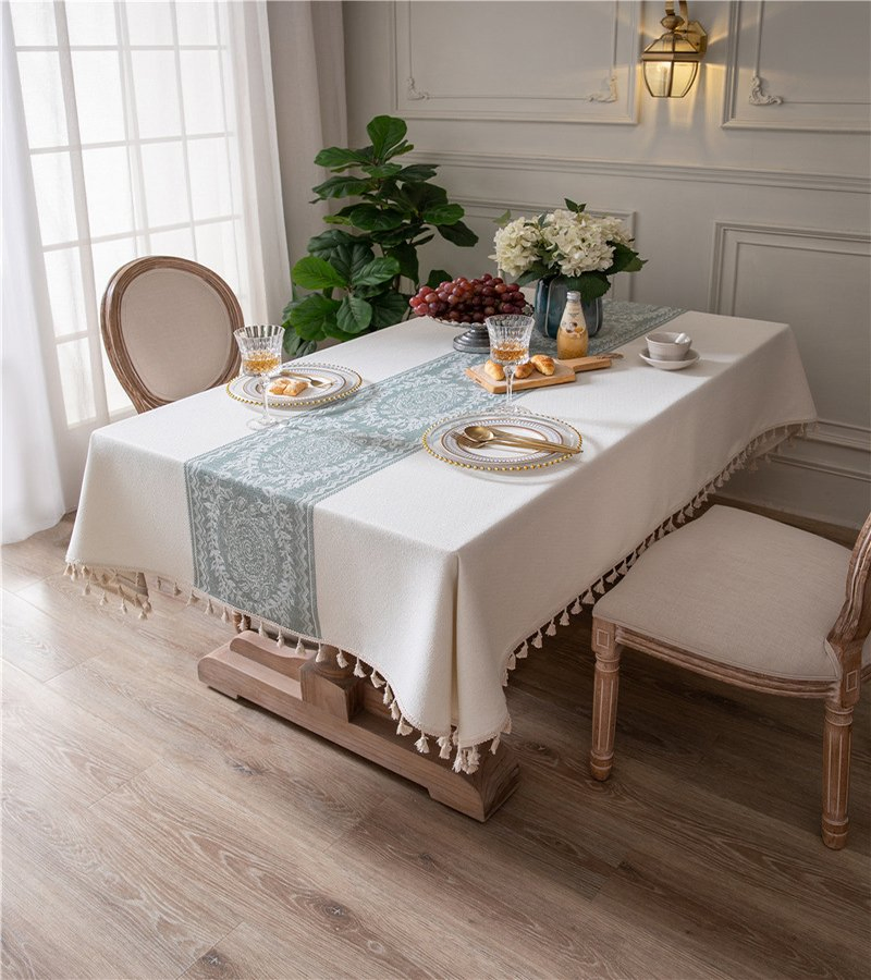 Custom Prints Holiday Family Gatherings Cotton Table Cloth