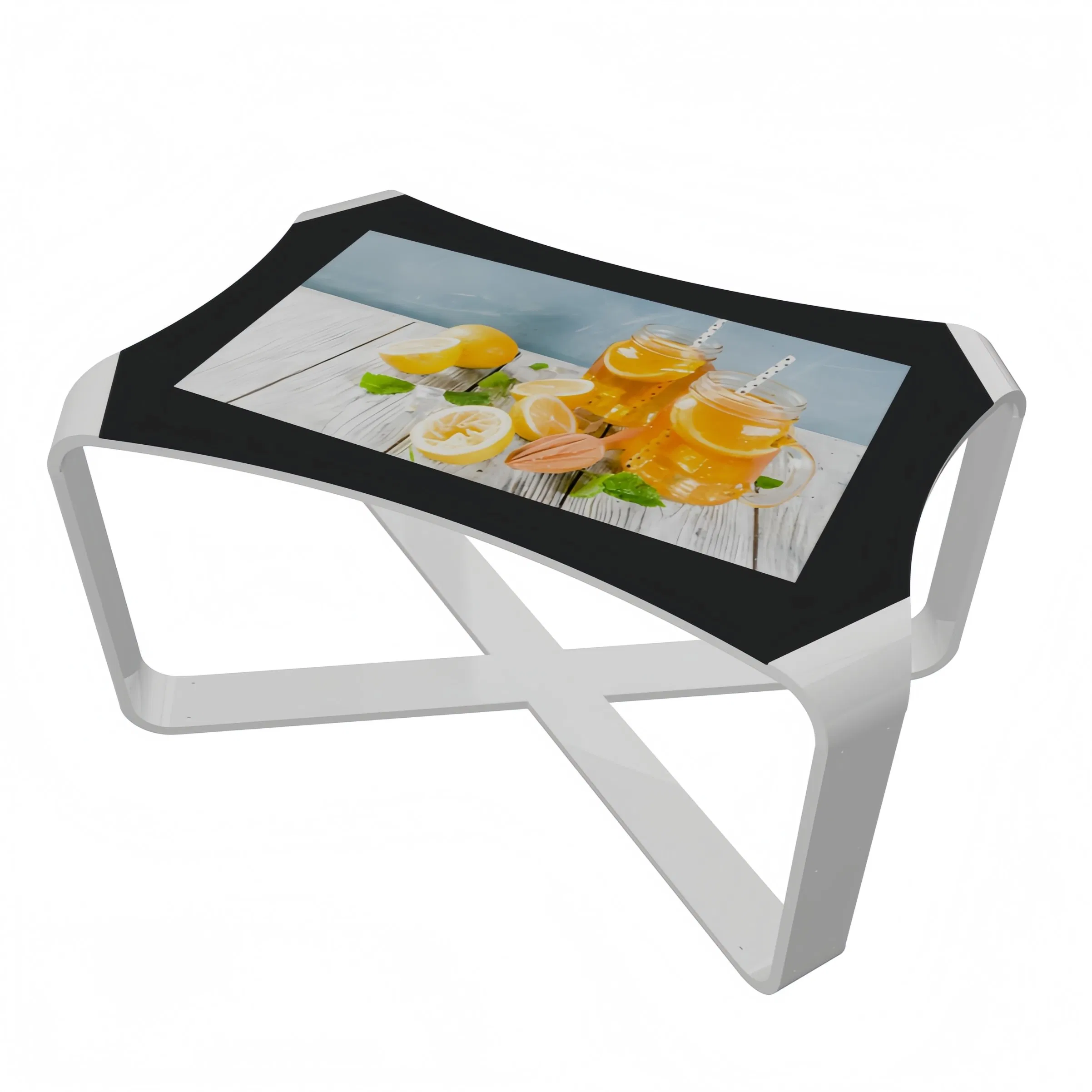 Versatile X-Shaped Touch Table for Gaming and Entertainment Areas