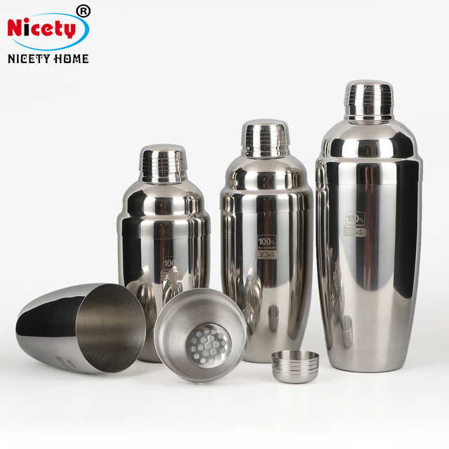 Wholesale Barware Mixing Tool Customized Stainless Steel Cocktail Shaker