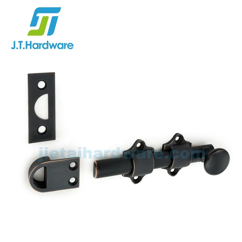 Jthardware Manufacturer Latch Door Hardware Heavy Duty Solid Brass Slide Surface Bolt Dutch Door Bolt