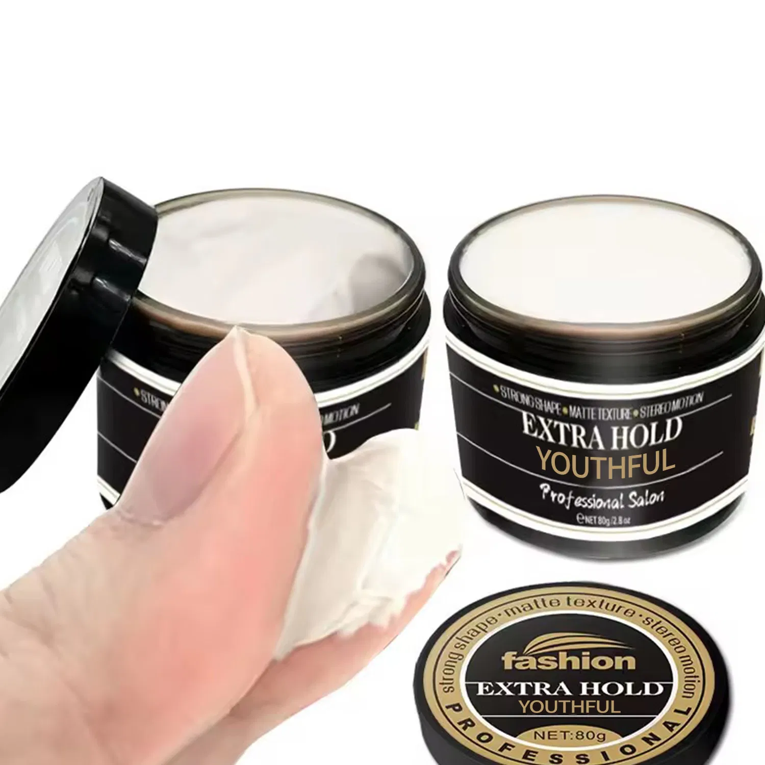 Mens Strong Hold Hair Styling Pomade Paste Clay Mud Cream Wax
