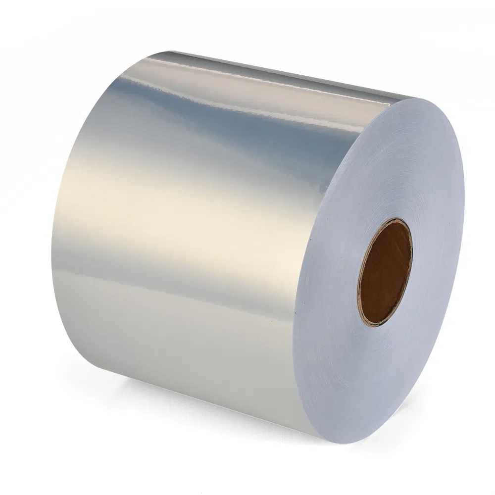 Inkjet Brushed Silver Vinyl Pet Label Self Adhesive Printable Sticker Roll