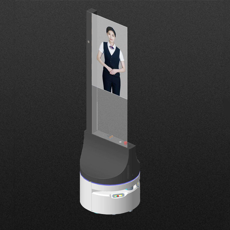 30-Inch All-in-One Robot Touch Screen Interactive OLED Display Kiosk Transparent Information Kiosk for Shopping Mall Animation
