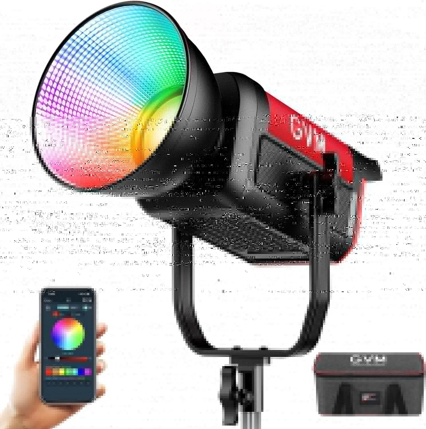 Светильник GVM 300C RGB, 300Вт, студийный свет