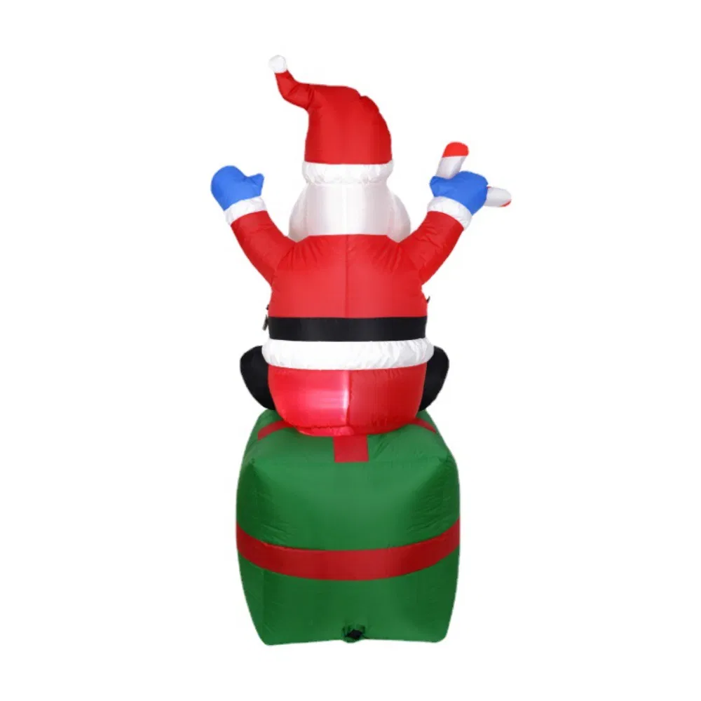 Merry Christmas Red Santa Inflatable