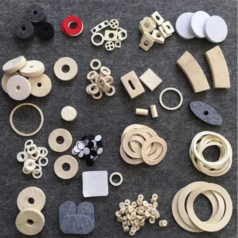 Custom-Shaped Oil Absorbing Wool Felt Gasket for Mechanical Seals Felt Gasket High-Performance Felt Ring Filter for Customized Machine Seals