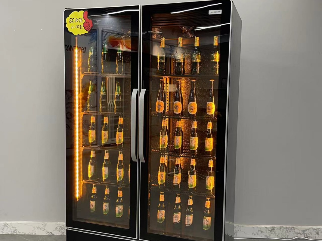 Ultimate 1 to 10 Celsius Range Easy Mobility Beverage Display Fridge Cooler