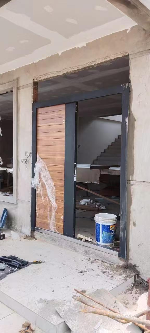 Main Gate Modern Designs Exterior Front Entry Doors Wrought Iron Entrance Security Steel Door for House