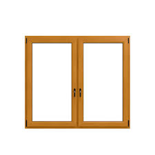  Solid Wood Window with Grille Design