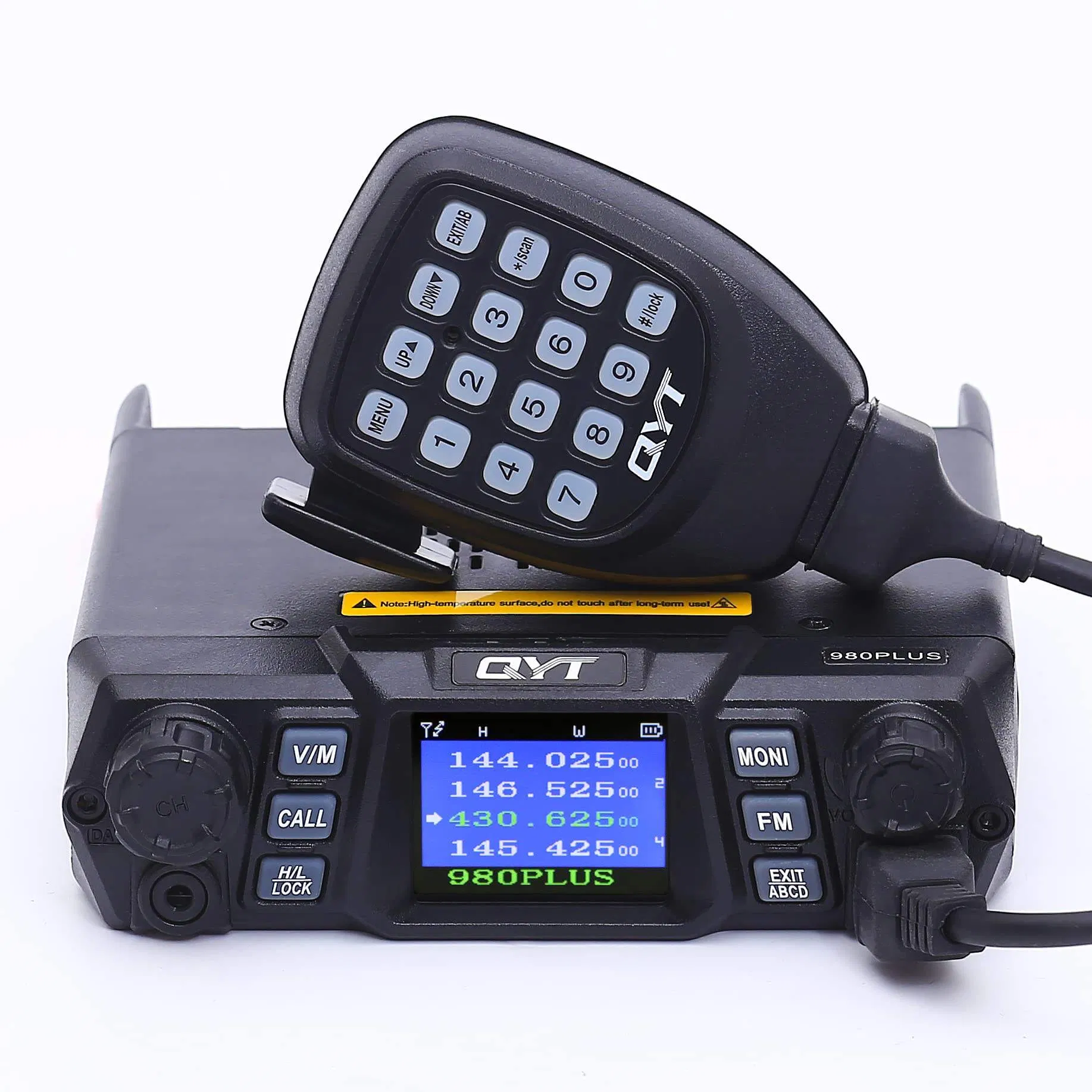 Мобильная радиостанция QYT KT-980Plus, 75Вт VHF/UHF