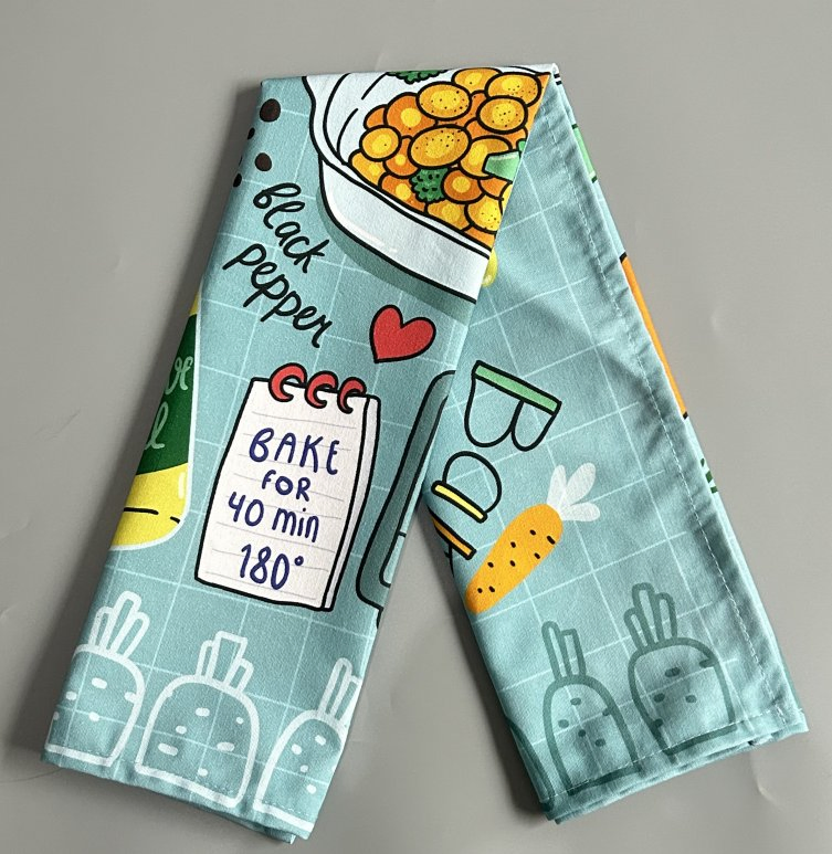 Custom Digital Printed Napkins Tea Towels
