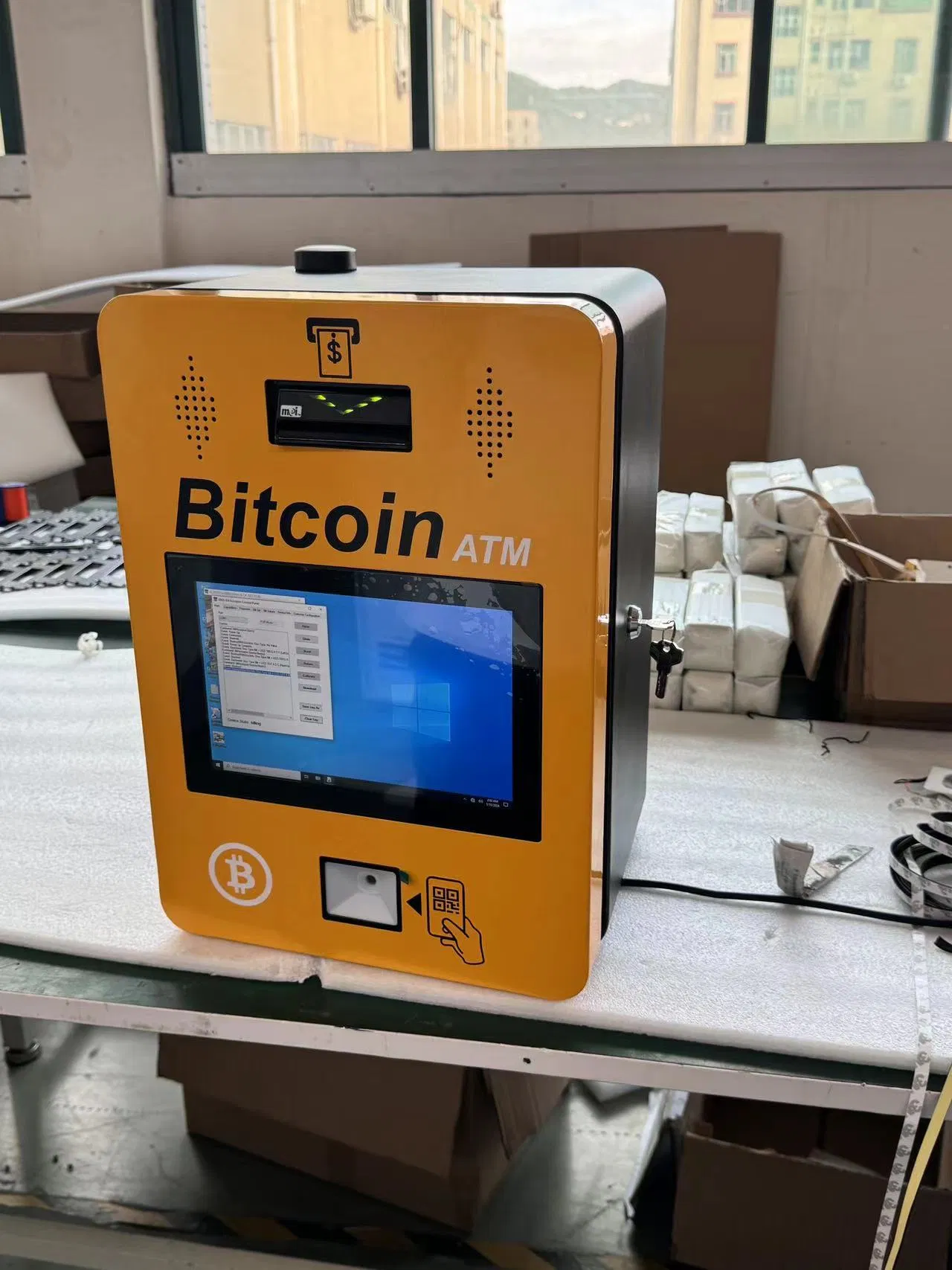 Crypto Payment ATM Kiosk Currency Exchange Payment Kiosks with Cash Acceptor Note Dispenser