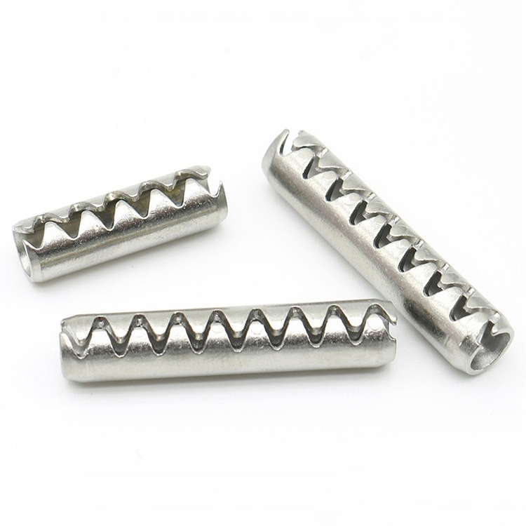 Stainless Steel Toothed Elastic Cylindrical Pin