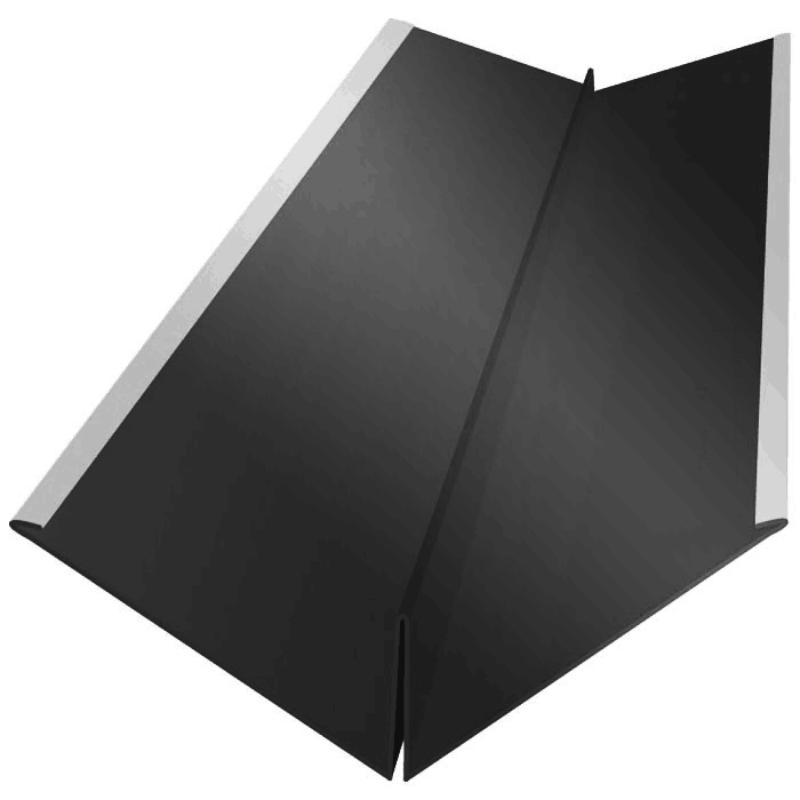 Standard W-Shape Roof Metal Valley Flashing with Safety Edge for Roof Building