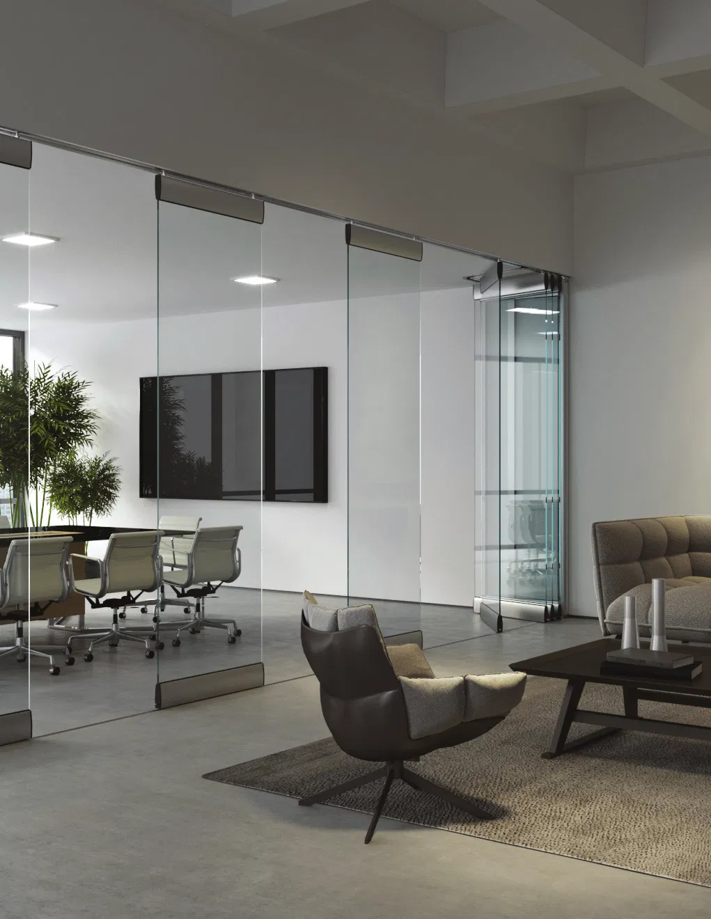 Electric Glass Partition Wall System