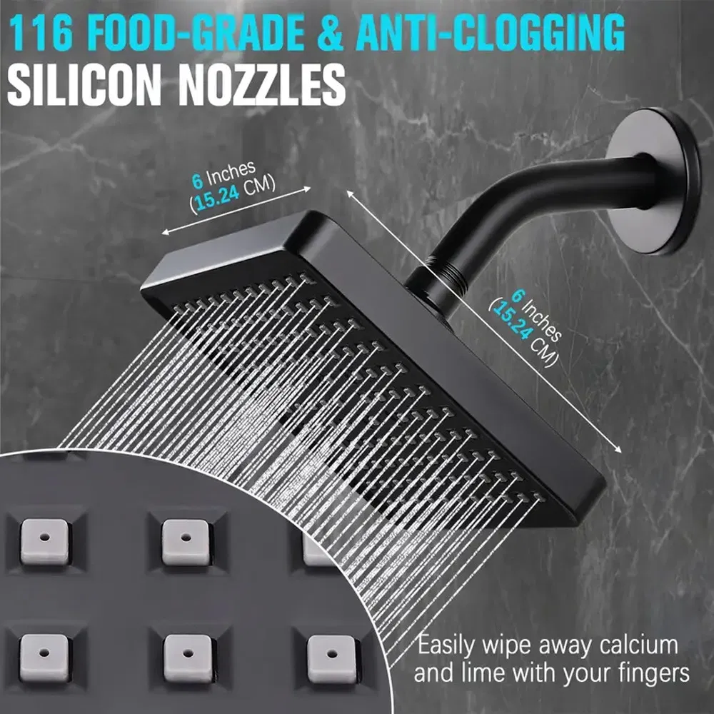 Brazil Hot Sale Self-Cleaning High Pressure Rainfall Luxury Shower Head