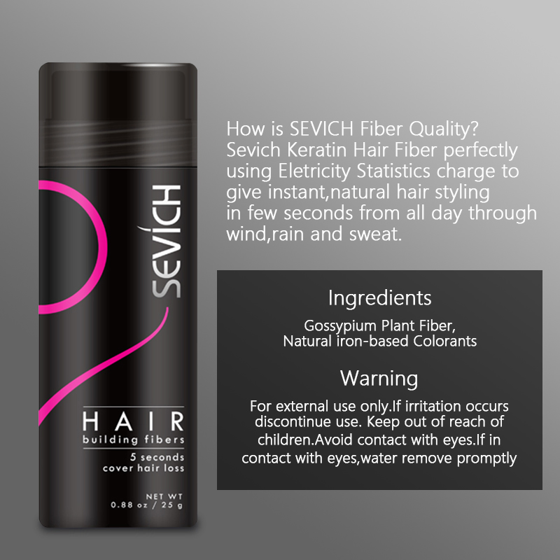 OEM Private Label Organic Thickening Styling Hair Fibre Keratin Powder Spray Applicator Hair Building Fiber