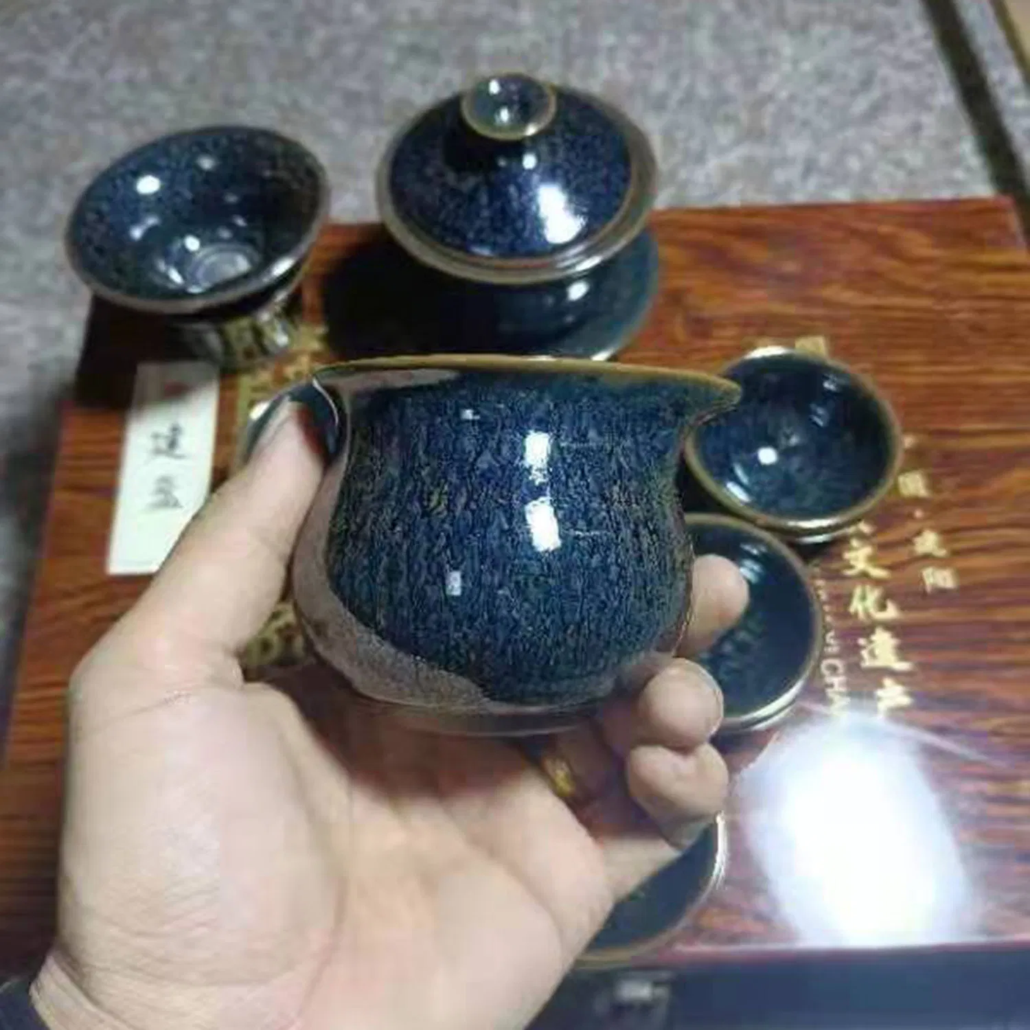 Yuan Dynasty Style Chinese Handmade Jianzhan Asian Cup Tea Coffee Matcha Bowl