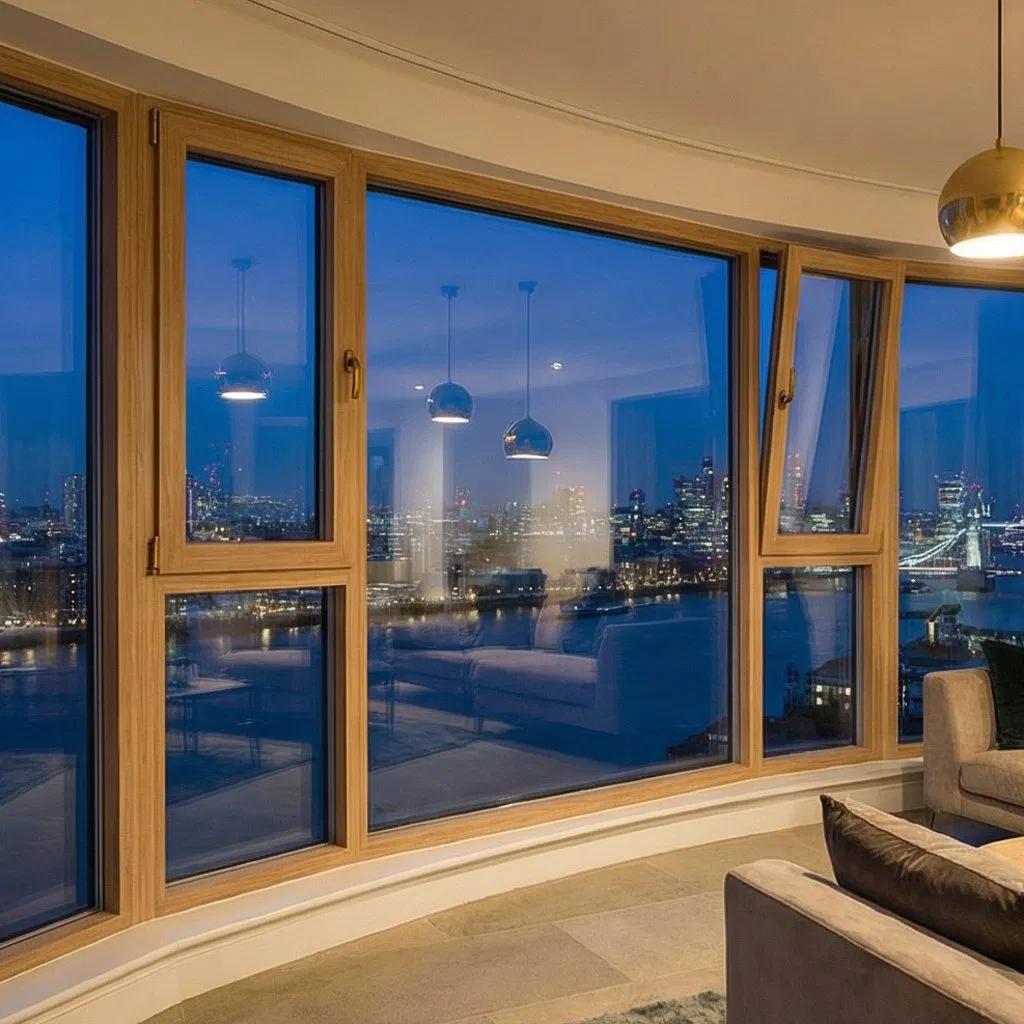 Aluminum Clad Wood Window Featuring Integrated Structural Support