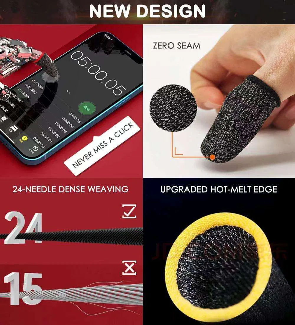 Медные чехлы для пальцев для игр на смартфоне