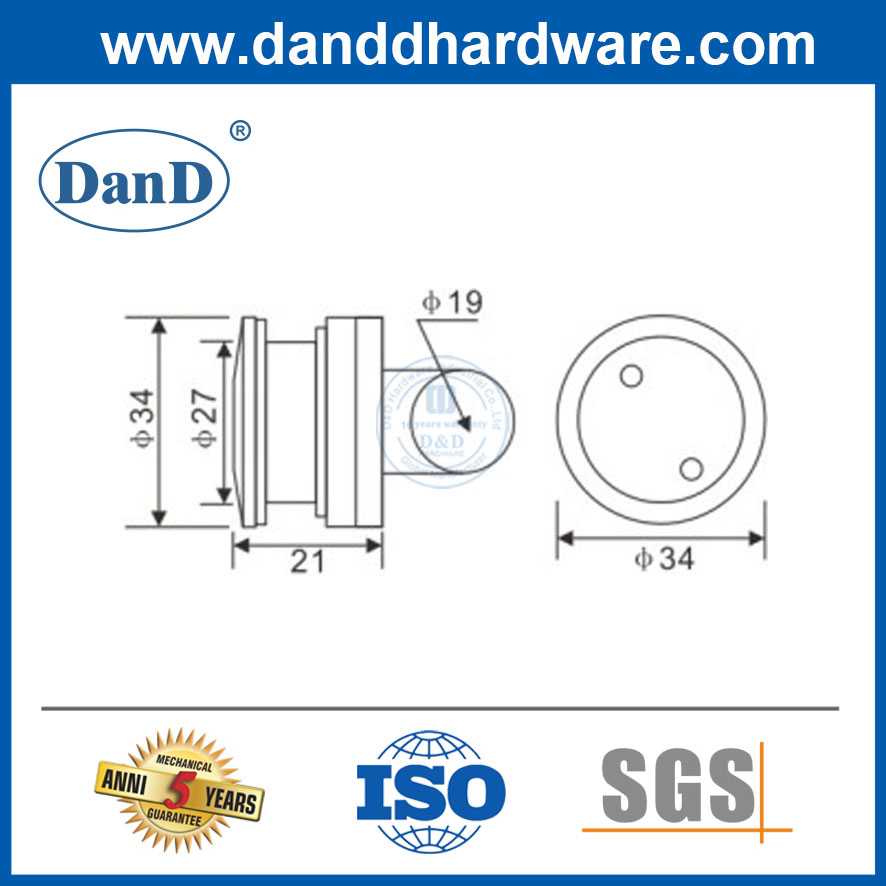 Sliding Door Hanger Stainless Steel Glass to Tube Support Bracket Insert Std