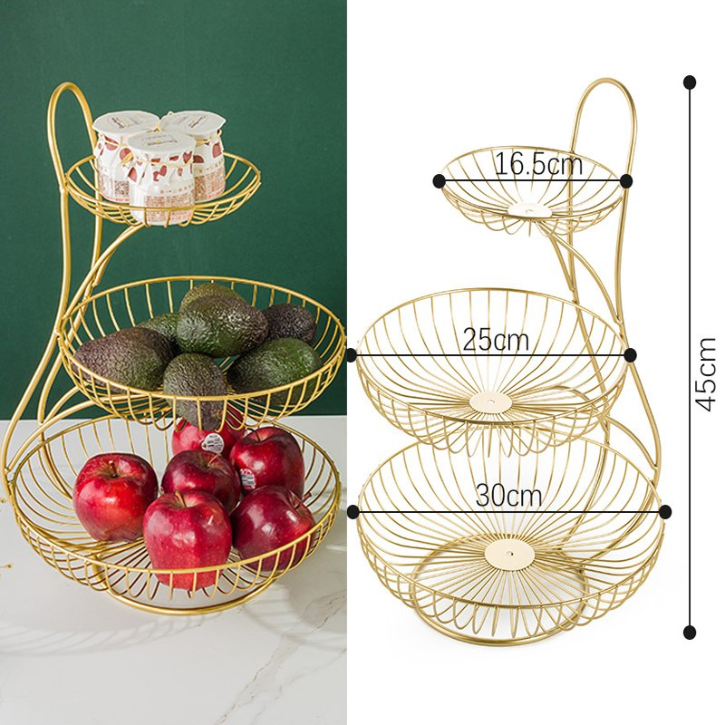 Hot Selling Kitchen, Living Room, Metal Snacks, Fruit Storage Basket