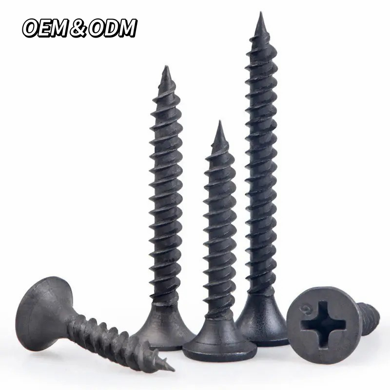 Big Head Self Tapping Fastener Nickle Finish 40mm Wood Manufacturer Metal Black Drywall Screw