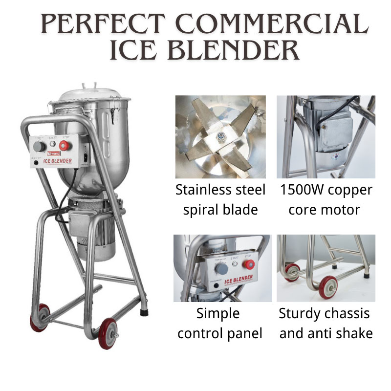 Ultimate Ice Crushing Blender Machine for Kitchen Appliance Silver