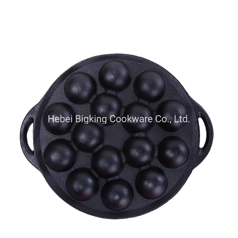 Cast Iron Mini Takoyaki Stick Pan Dutch Baby Pancake Pan