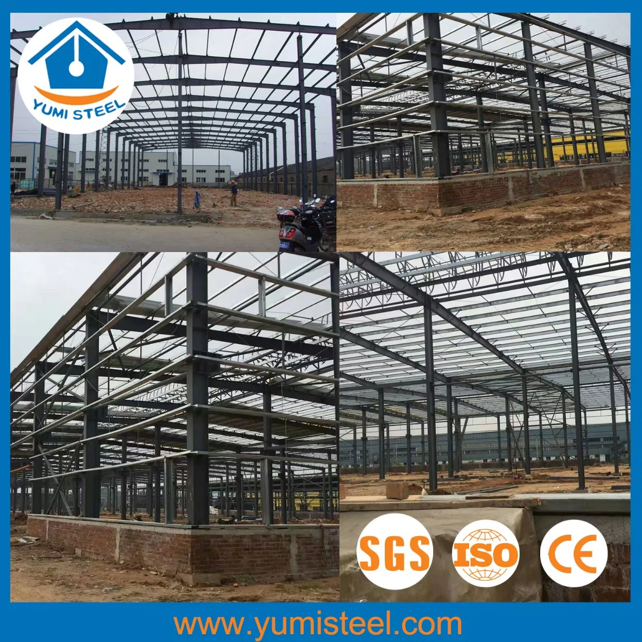 Customized Prefabricated Steel Structure Buildings for Warehouse/Workshop