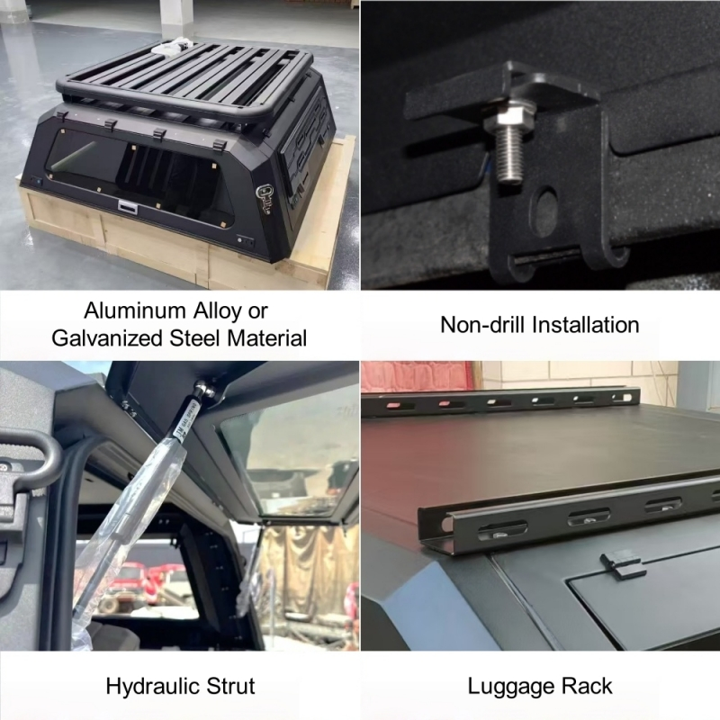 5th Gen Dodge RAM 1500 2500 3500 4x4 6'4" Bed Aluminum Camper Shell