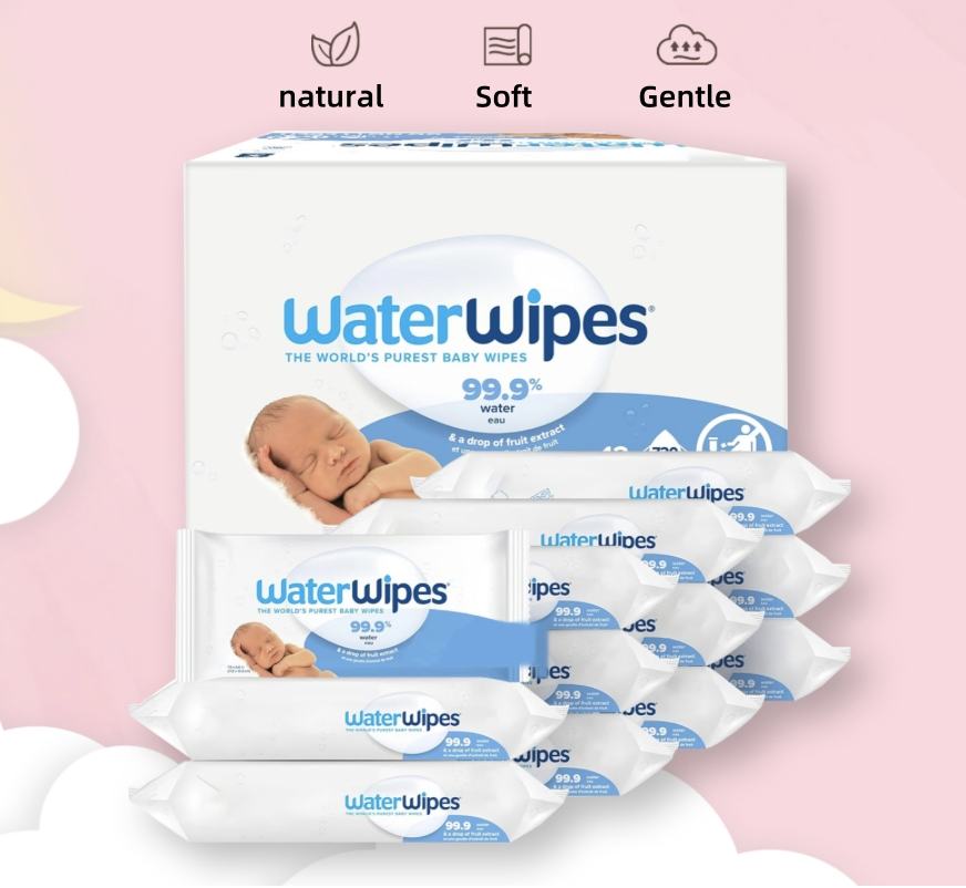 Private Label Cotton Organic Natural Non-Woven Fabricsbaby Wipes