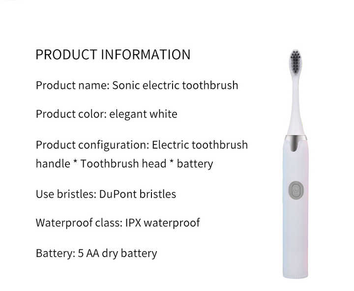 Cheap Electric Toothbrush Soft Bristles and Dry Batteries Ready for Shipment