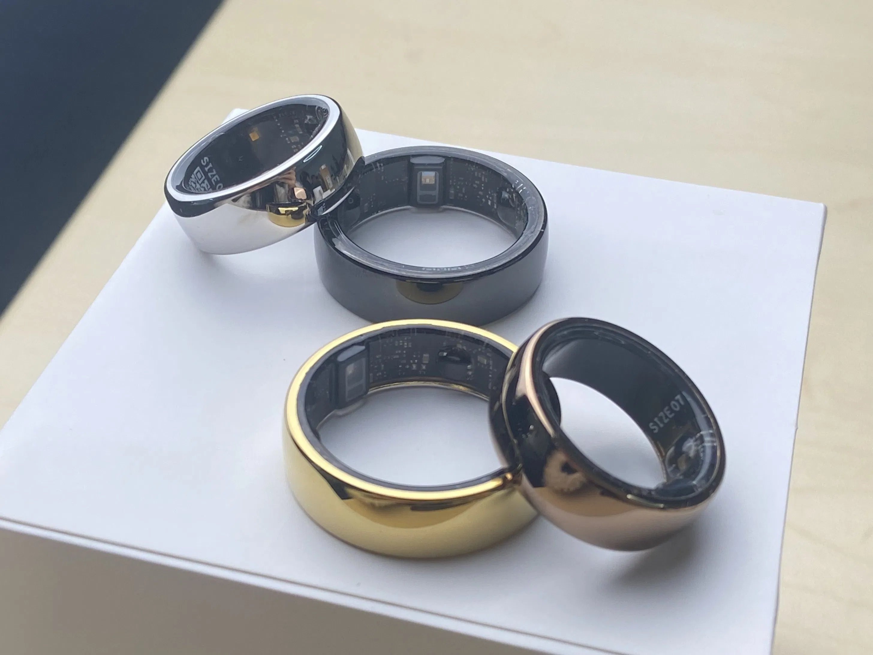 Productos Mas Vendidos 2023 Gadgets Electronic Titanium Smart Ring Lightweight with Fitness Tracker Sensor for Men
